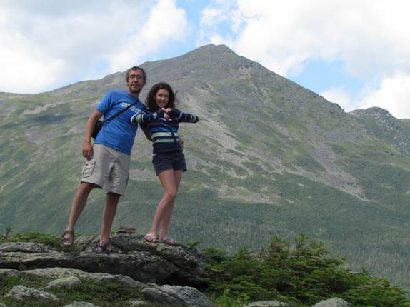 A caminho do topo do Mount Washington, nas White Mountains, região de Lincoln, em New Hampshire - Estados Unidos